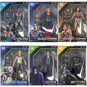 Fondjoy DC Action Figure Batman Superman Joker Wonder Woman Cyborg Harley Quinn - Imagen 1 de 18