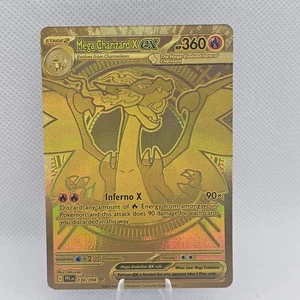 Gold Mega Charizard X EX Phantasmal Flames 130/094   - Picture 1 of 6