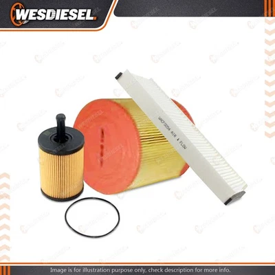 Wesfil Oil Air Cabin Filter Service Kit fits Audi A6 C6 2.0L 2009-2011 - image 1 of 2