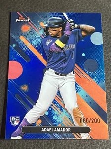 ADAEL AMADOR 2025 TOPPS FINEST ROOKIE BLUE REFRACTOR COMMON RC # /200 - Picture 1 of 2