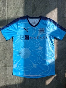 Yorkshire Cricket Vikings T20 Blue Home Shirt Puma Medium - Picture 1 of 2