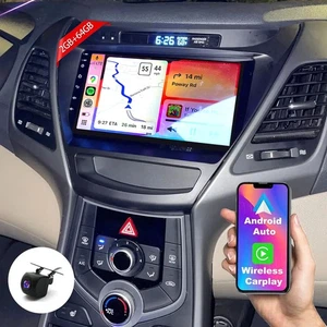 Carplay For Hyundai Elantra 2011-2013 Radio Stereo Android12 GPS W/Backup Camera - Picture 1 of 13