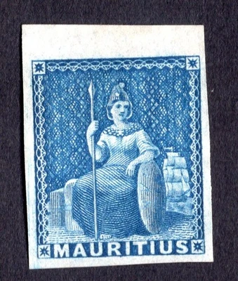Mauritius 1858 stamp Gibbons#31 MNG CV$19 - Image 1 of 2