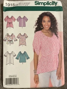 ~New Uncut Sewing Pattern Simplicity 1915 Misses Tops Tunics Sizes 6,8,10,12,14 - Picture 1 of 6