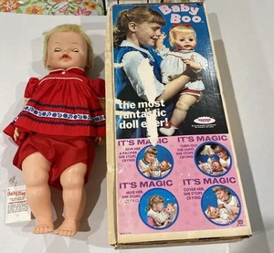 Vtg 1965  Baby Boo Doll De Luxe Reading Topper Toys  + Original Box  Not Working - Bild 1 von 24