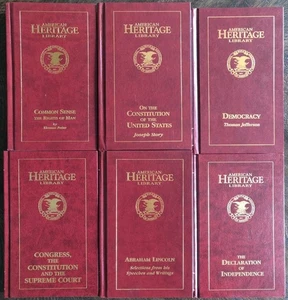 American Heritage Library Hardcover Lot 6 Book Set Democracy Constitution Court - Picture 1 of 6