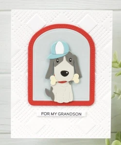 Metal Cutting Dies Dog Dogs Dinosaur Animals Cute Die Card Making Scrapbooking - Picture 1 of 5