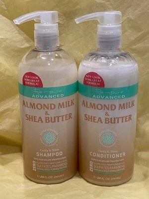 2 Pc SET Renpure Advanced Almond Milk & Shea Butter Shampoo/Conditioner XL 24oz - Image 1 of 4