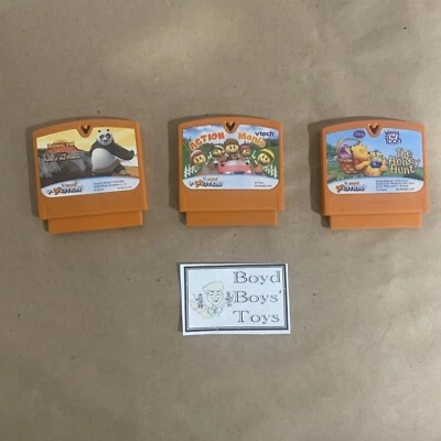 VTech Smile Motion - Lot Of 3 Games - Pooh, Kung Fu Panda - Image 1 of 4