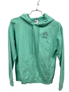 Jerzees Pawz Pullover Hoodie Sweatshirt Womens M Mint Cotton Blend Cozy Relaxed - Picture 1 of 7