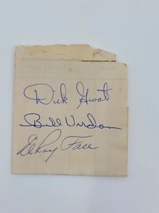 DICK GROAT BILL VIRDON ELROY FACE PITTSBURGH PIRATES AUTOGRAPH GUARANTEED REAL - Picture 1 of 3