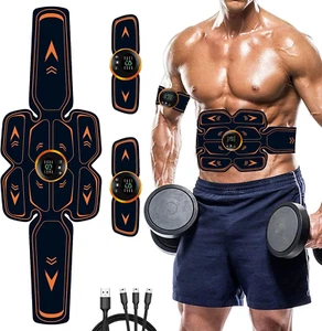 Electroestimulador Muscular Abdominales, ABS Muscular Abdominales Cinturón, USB - Imagen 1 de 12