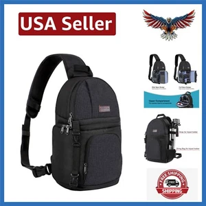 DSLR/Mirrorless Camera Sling Bag with Hidden Pocket & Adjustable Strap - 15.7" - Picture 1 of 8