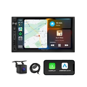Eonon 7'' Double Din Car Stereo Wireless CarPlay & Wireless Android Auto Car ... - Picture 1 of 9