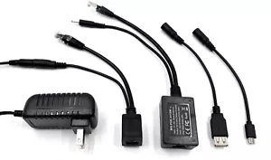 PoE-Texas PoE-USB-Kit w/ 5V+2A=10W Output (USB) and 100Mbps Ethernet Connection - Picture 1 of 6