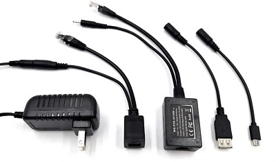 PoE-Texas PoE-USB-Kit w/ 5V+2A=10W Output (USB) and 100Mbps Ethernet Connection - Image 1 of 4