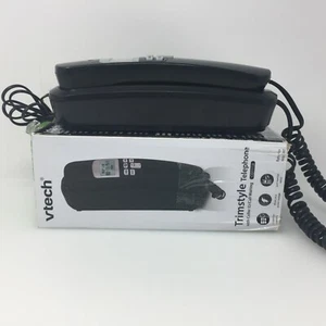 VTech Black Trimstyle Phone Model CD1113 with Caller ID & 13 Number Memory - Picture 1 of 12
