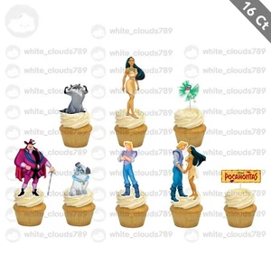 16 Pocahontas Cupcake Toppers Princess Birthday Favor Party - Picture 1 of 1