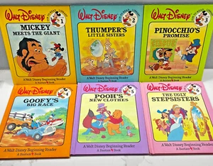Vintage Walt Disney Spaß zu lesen Bibliothek Lehrbücher Bände # 1 - 6 - Bild 1 von 16