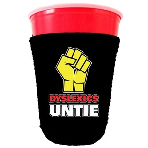 Coolie copa de fiesta plegable de neopreno Dyslexics - Imagen 1 de 15