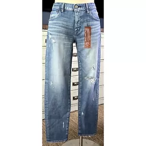 NWT New $350 Moussy Gleedsville Skinny Distressed Premium Denim Jeans Size 30 - Picture 1 of 14
