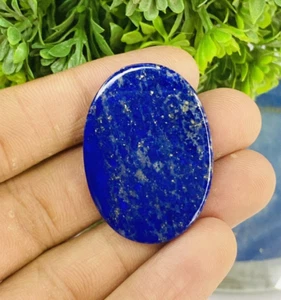 55 Ct Natural Lapis Lazuli Oval Shape Semiprecious Loose Gemstone Smooth Polish. - Picture 1 of 8