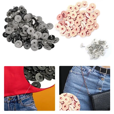 Jeansknöpfe Nieten Studs Mit Rückpins Ersatz Reparatur Zubehör - Bild 1 von 4