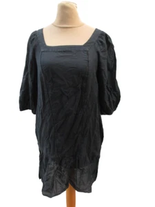 Robe femme occasion en lin Sandro noire Taille 36 - Imagen 1 de 4