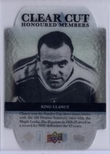 2012-13 Upper Deck Clear Cut Honoured Members #HOF44 King Clancy 037/100 *S4106