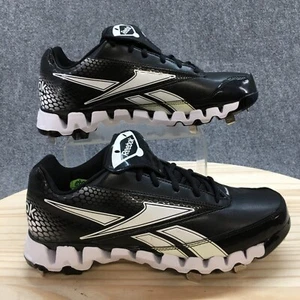 Reebok Shoes Mens 8 Pro Copperstown Zig Metal Baseball Cleats Black V43867 NEW - Picture 1 of 18