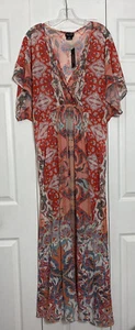 NWT City Chic Size M 18 Mirror Adisa Maxi Dress Sheer Embellished *READ* No Cami - Picture 1 of 5