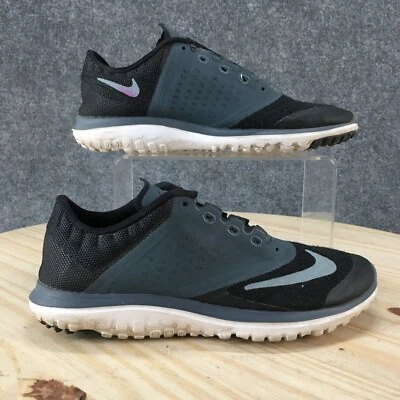 Nike Shoes Womens 6 Fs Lite Run 2 Lace Up Low Top Athletic Sneakers Black Blue - Изображение 1 из 4