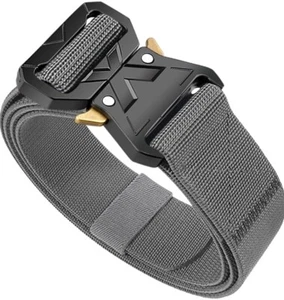 Tactical Belt for Men, Military Hiking Rigger 1.5" Nylon Web Stretch Work Belt - Picture 1 of 3