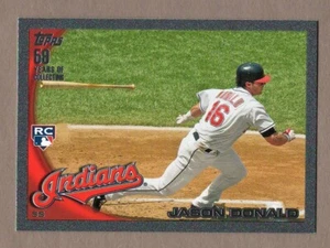 JASON DONALD 2010 Topps Update BLACK RC #US-321 #10/59 Rookie Card Logo Indians - Picture 1 of 2