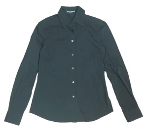 Camisa de manga larga Dolce Gabbana mezcla algodón con botones, negra, 38 - Imagen 1 de 6