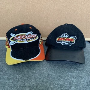 Vintage Ski-Doo Racing Sno Gear Strapback Hat Cap Y2K Embroidered - Lot of 2 - Imagen 1 de 15