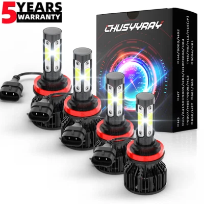 4X lâmpadas de farol de LED Hi/Lo para Dodge Grand Caravan 2011-2019 2012 2014 2016 - Imagem 1 de 4