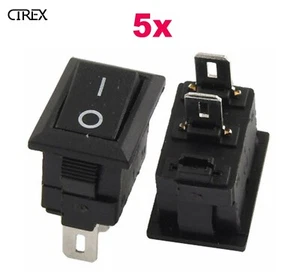 KCD1-11 SPST Mini Rocker Switch 3A 250V ON/OFF Car Boat Truck RV ATV DIY (5x) - Picture 1 of 4