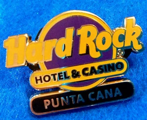 PUNTA CANA HOTEL & CASINO ORANGE CIRCLE PURPLE LOGO BLACK BAR Hard Rock Cafe PIN - Picture 1 of 1