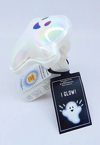 BATH & BODY WORKS WALLFLOWERS HALLOWEEN NEON GHOST FRAGRANCE PLUGIN NIGHT LIGHT - Picture 1 of 11