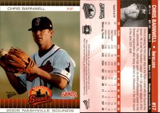 Jeff Bennett 2005 MultiAd Nashville Sounds #7 Card *AutographDen*