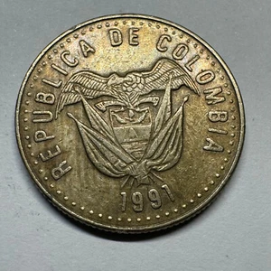 1991 Colombia 50 Pesos - Beautiful Coin - #A-011 - Picture 1 of 2