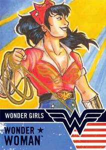 DC Comics Bombshells III 3 WONDER GIRLS Insert Card WG6 / WONDER WOMAN