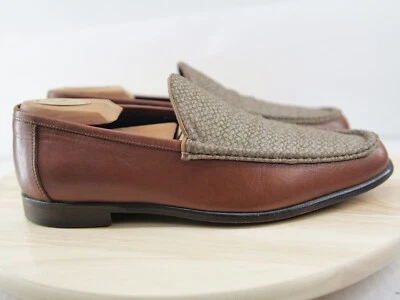 VINTAGE COACH P 910 Elijah Size 8.5 Men's monogram dress loafers MADE IN ITALY - Image 1 of 4