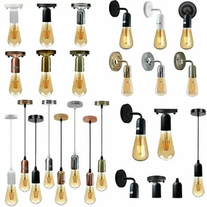 Kit de iluminación de montaje de soporte de lámpara de pared colgante flexible de tela rosa de techo - Imagen 1 de 54