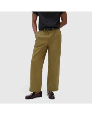 G.H. Bass Men's Size 34W Sayle Chino Pant Green Deadstock WT - Image 1 of 4