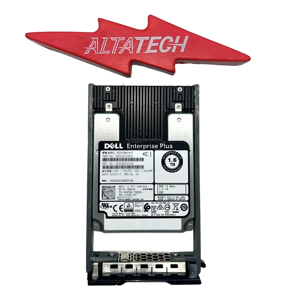 Dell Compellent 9NFG9-CML 1.6TB SSD SAS 2.5 12G WI PX05SMB160 SC220 - Image 1 of 4