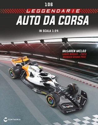 NEW IXO 1:24 F1 McLAREN MCL60 - Lando Norris 2023 - Monaco GP +Magazine - Immagine 1 di 4