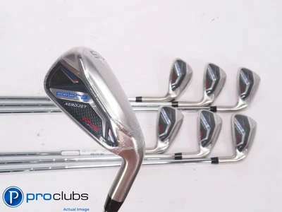 NEW Cobra AEROJET ONE Length 5-PW,GW IRON SET - KBS Regular Flex Steel 454503 - Image 1 of 4