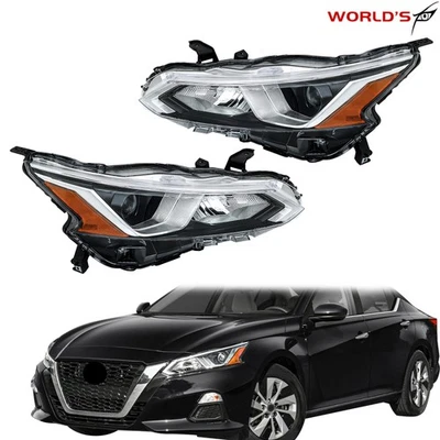 For Nissan Altima 2019-2021 Pair Halogen Headlight Projector LEFT & RIGHT Side - Image 1 of 4